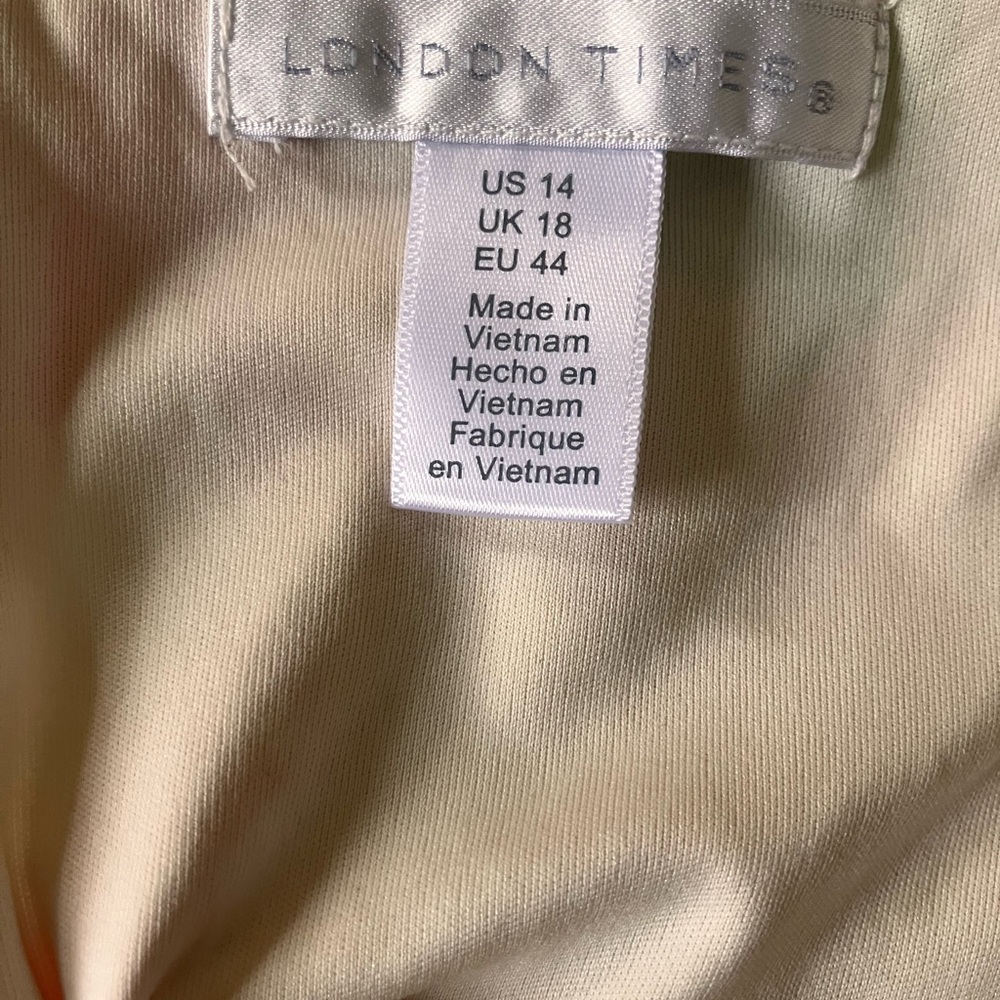 London Times Floral Maxi Dress in Pink, Yellow, Orange, Green - Picture 12 of 12